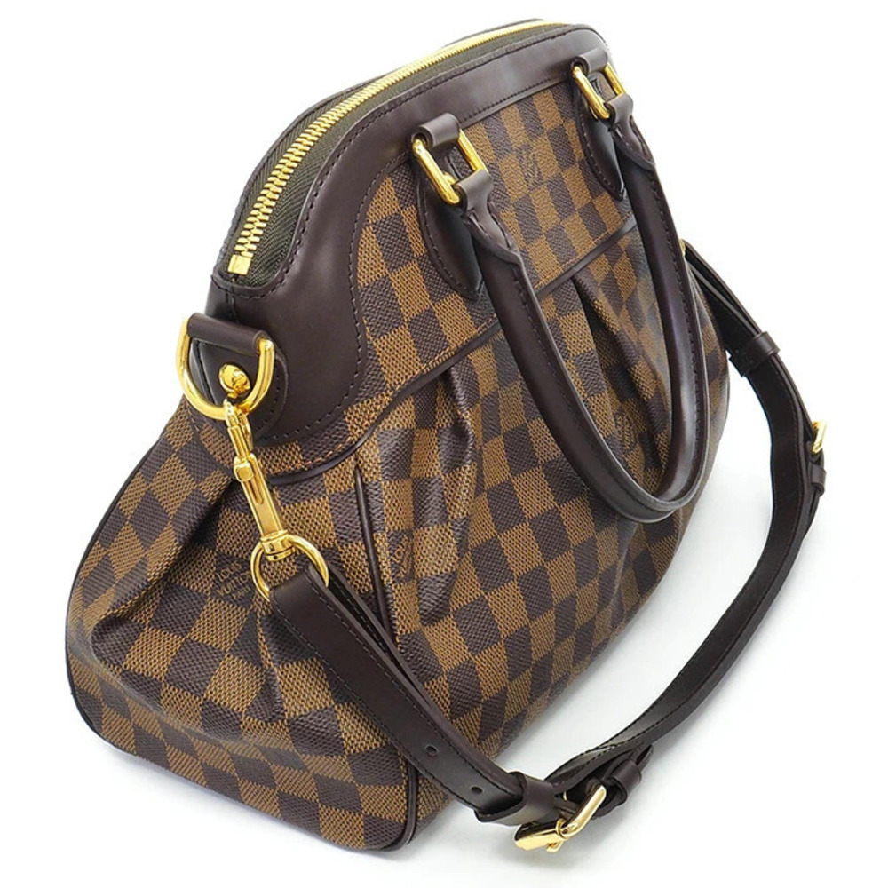 Louis Vuitton Damier Trevi Handbag Dark Brown